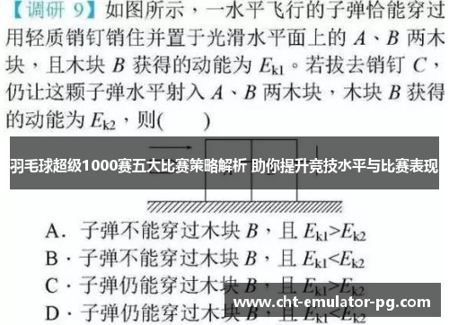 羽毛球超级1000赛五大比赛策略解析 助你提升竞技水平与比赛表现 羽毛球超级1000赛五大比赛策略解析 助你提升竞技水平与比赛表现